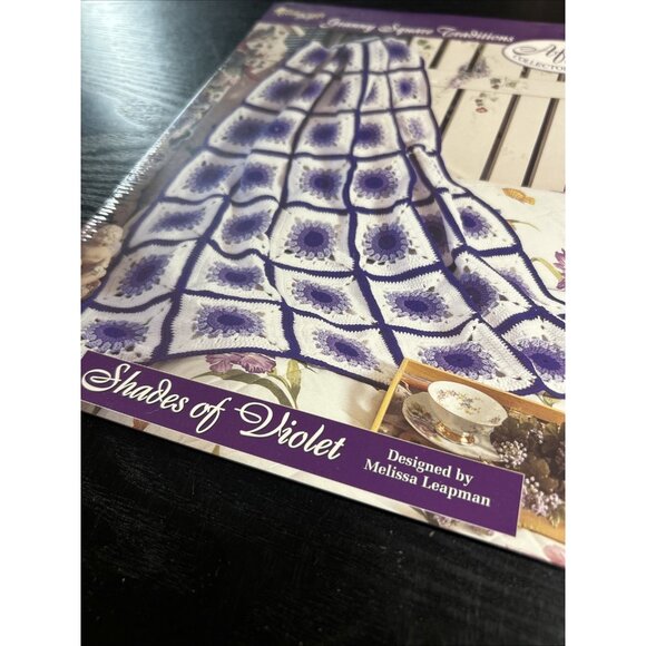 Granny Square Traditions Shades Of Violet Crochet Patterns By Needlecraft Shop - Picture 2 of 5